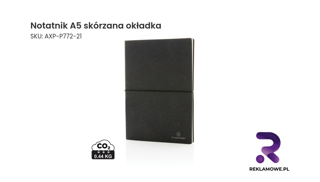 Notatnik A5, skórzana okładka Notatnik A5 ze skórzaną okładką