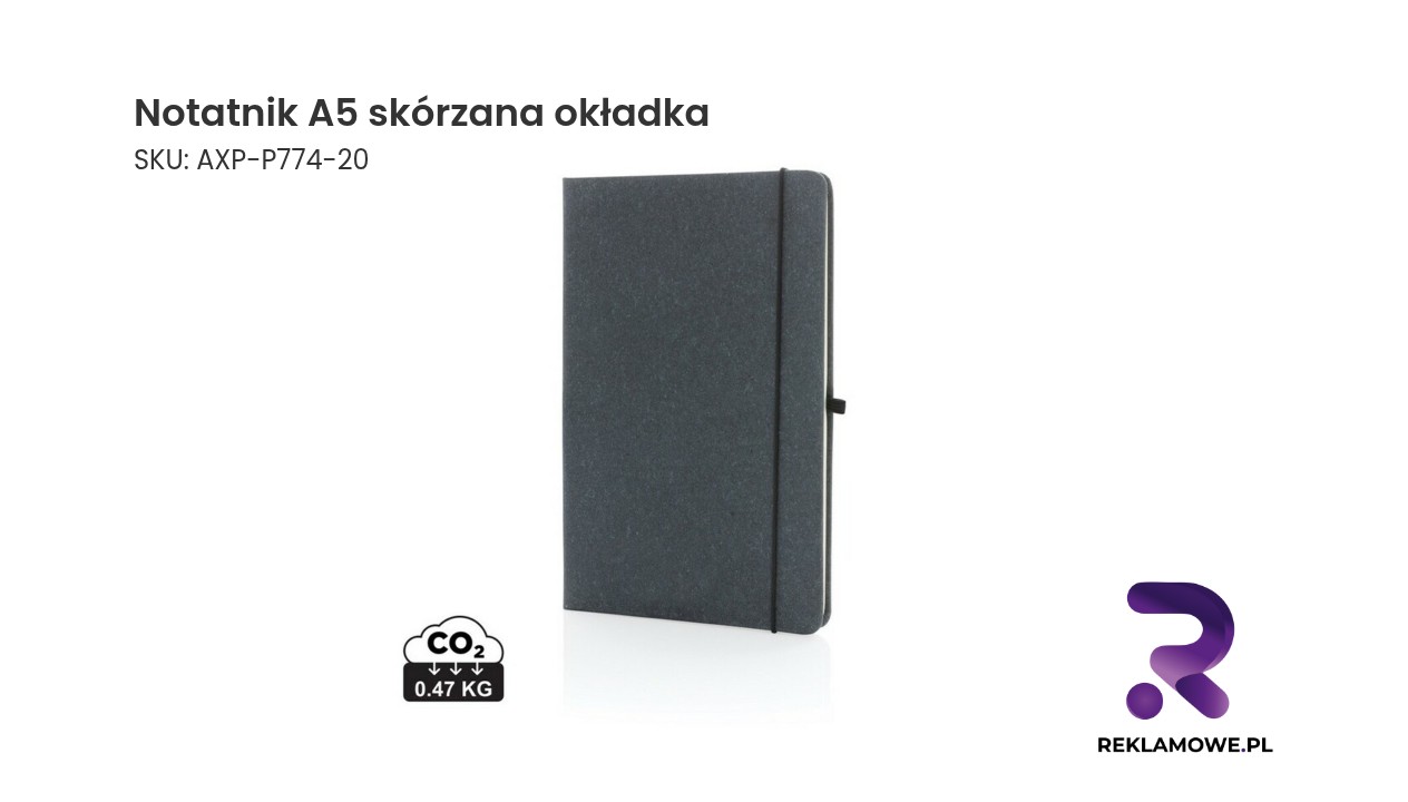 Notatnik A5 z skórzana okładką