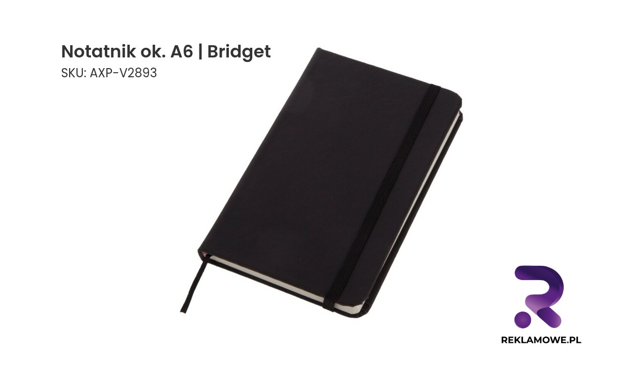 Notatnik w rozmiarze około A6 Bridget
