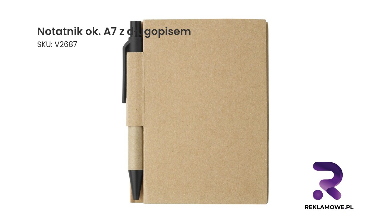 Notatnik ok A7 z dlugopisem 1