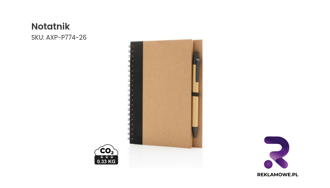 Notatnik z okładką w kropki