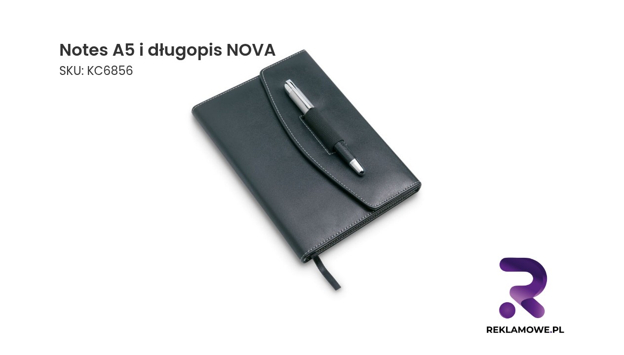 Zestaw notes A5 i długopis NOVA