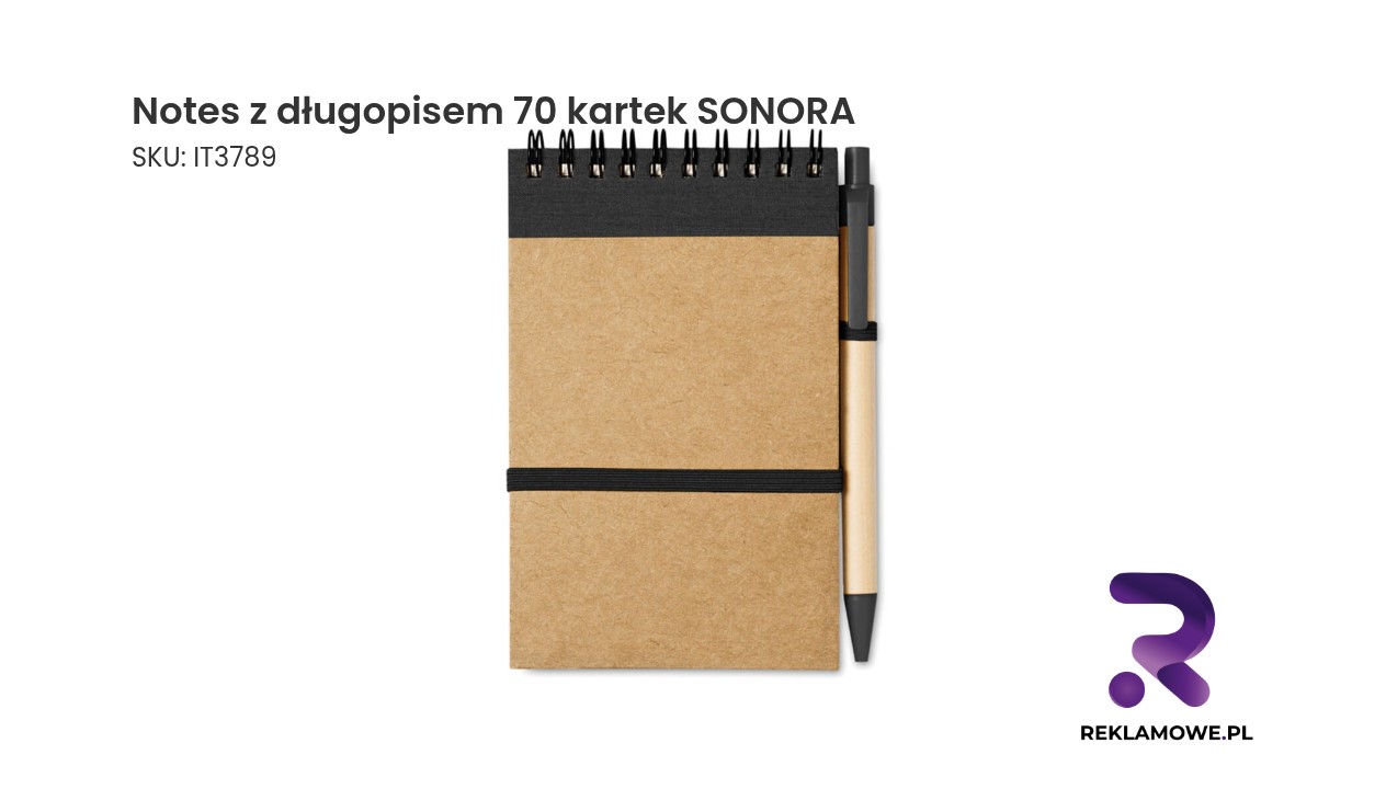 Notes z długopisem SONORA 70 kartek