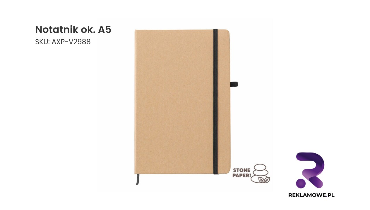 Notatnik około A5 na biurko