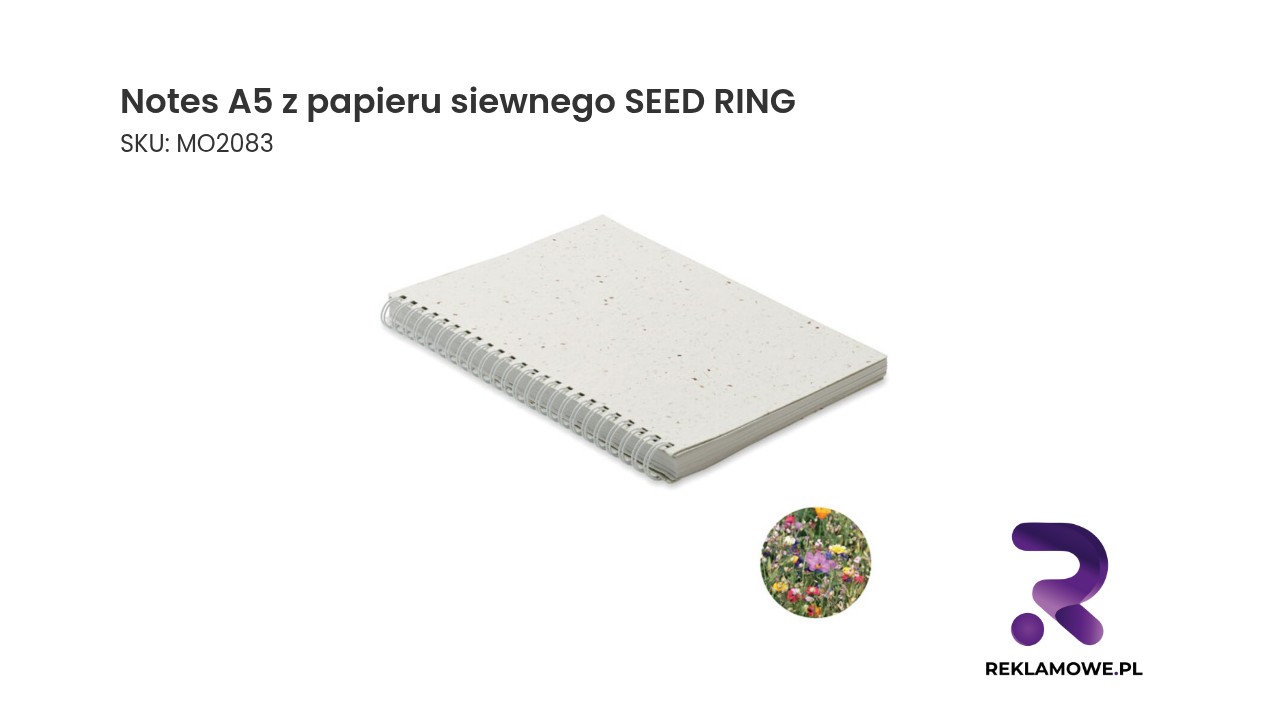 Notes A5 z papieru siewnego SEED RING