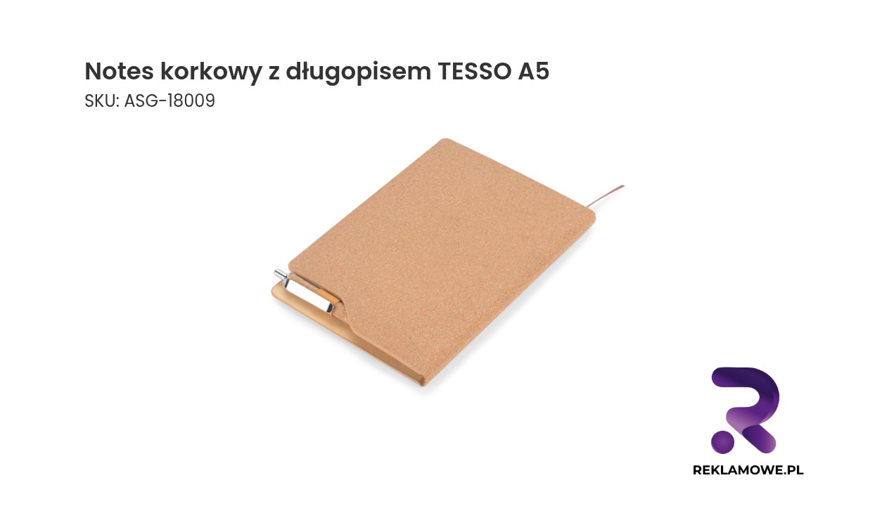 Notes korkowy z długopisem TESSO A5 Notes korkowy z długopisem TESSO A5